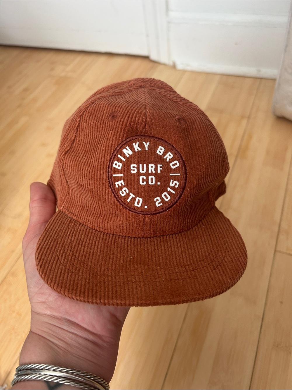 Binky Bro Kids Corduroy Cap — Rust Brown